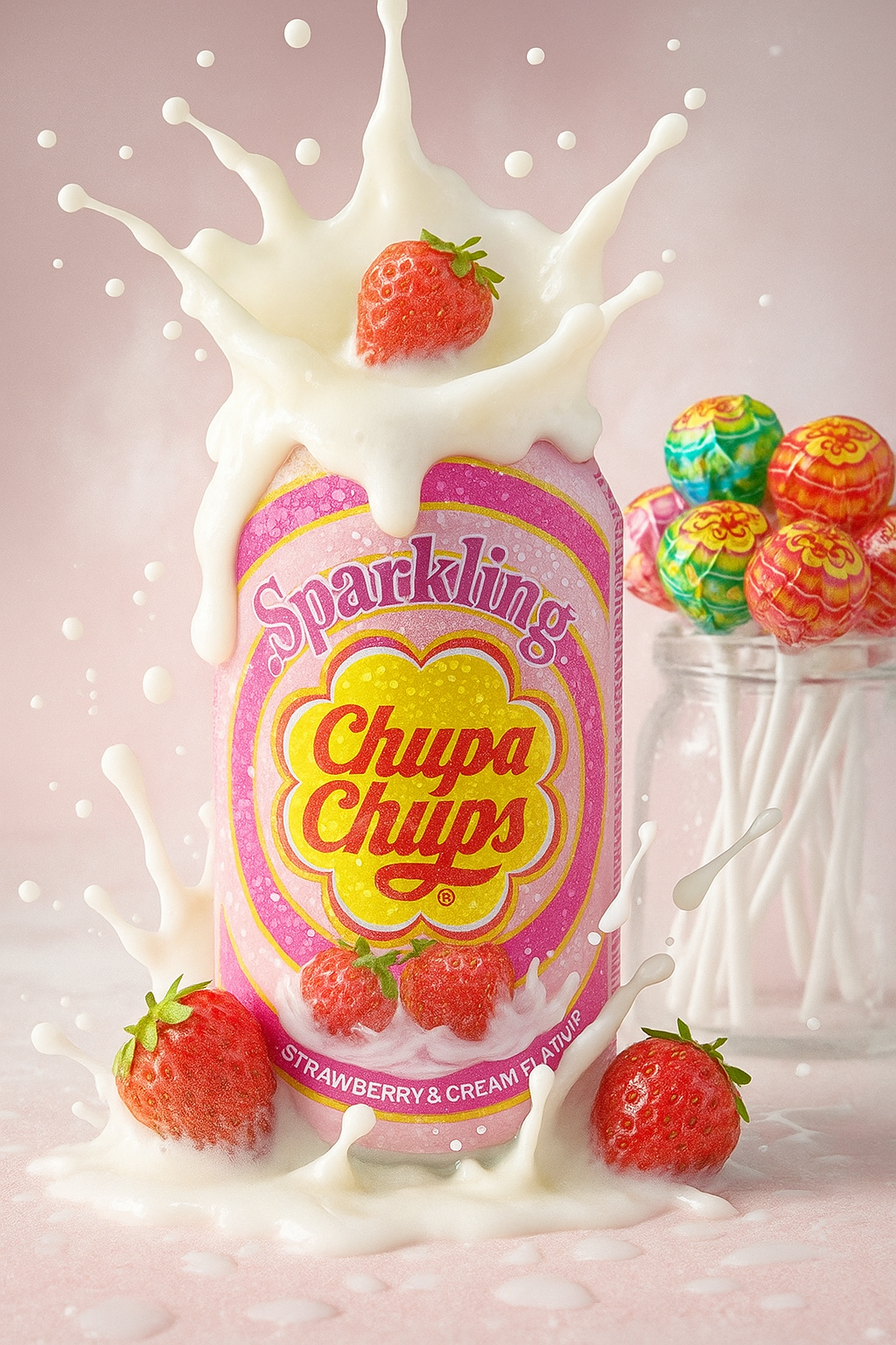 Chupa Chups Fraise & Crème