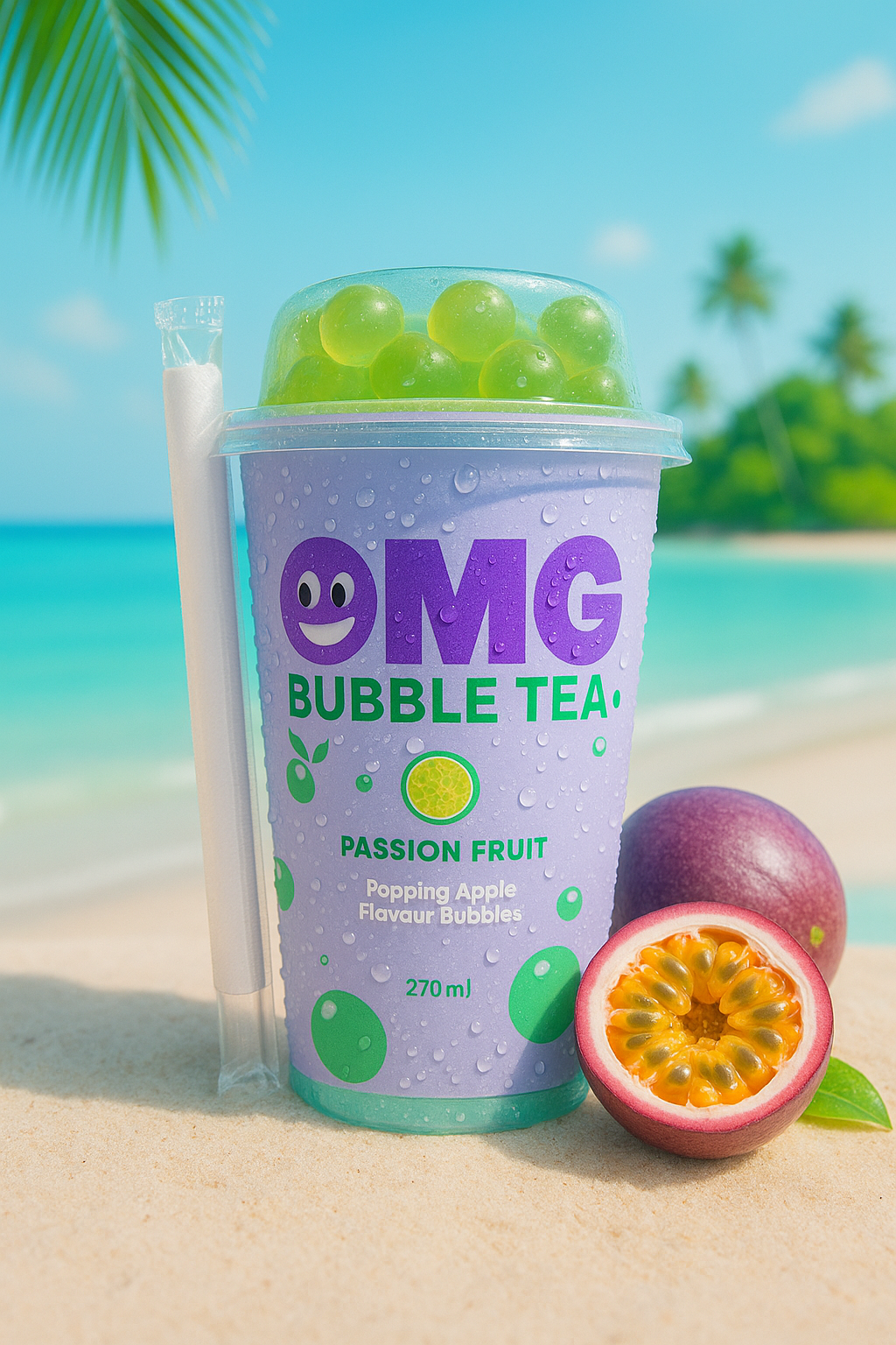 OMG Bubble Tea Passion & Pomme verte